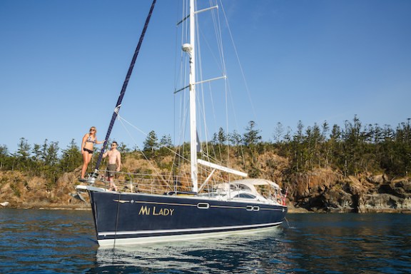 a small boat in a body of water