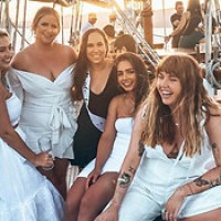 a group of people posing for the camera