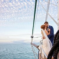 a man riding on the back of a boat